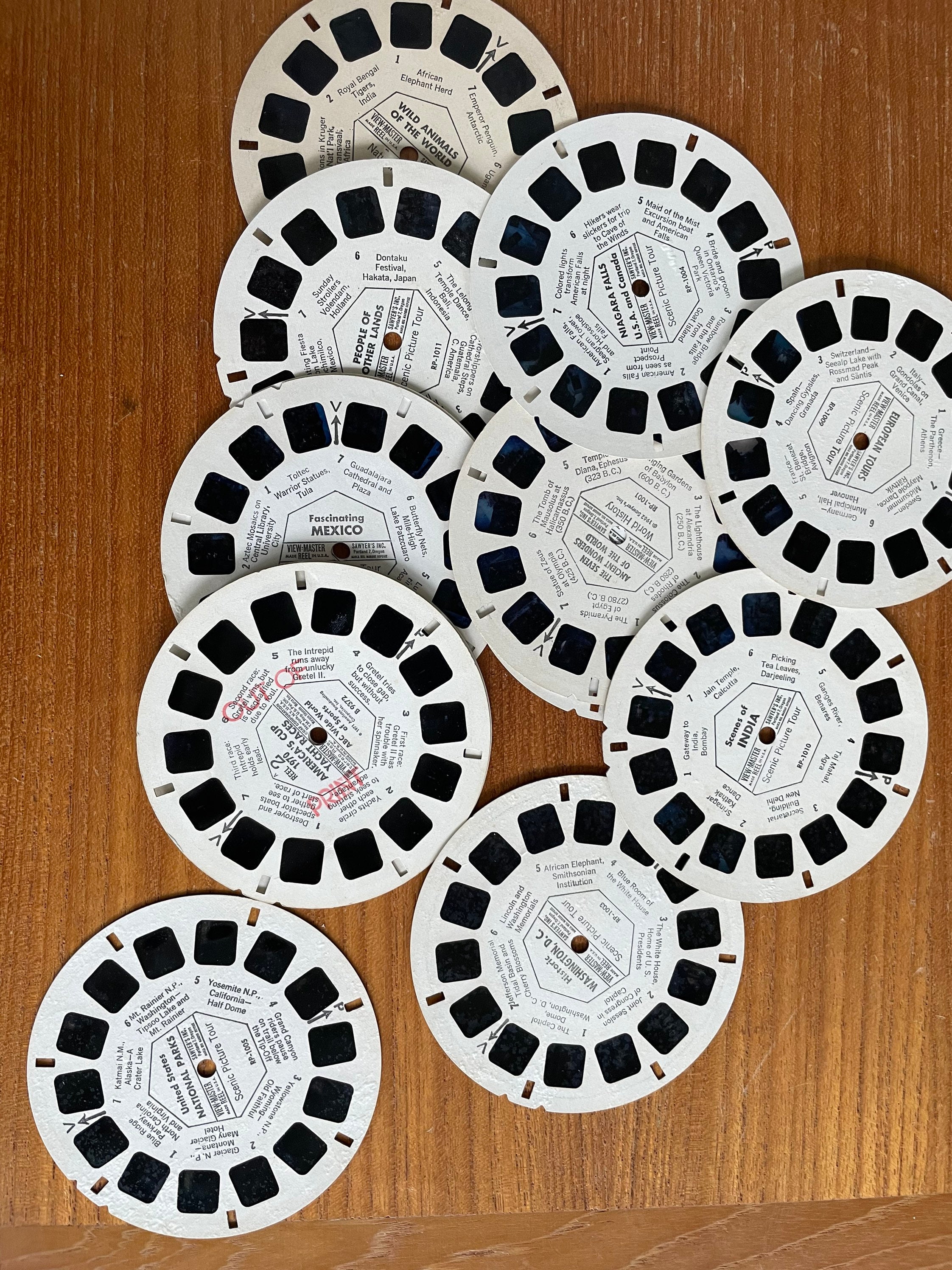 Viewmaster Reels, RP and SP and DR Reels, View-master, Buyers Choice,  Collectibles, Sawyer 