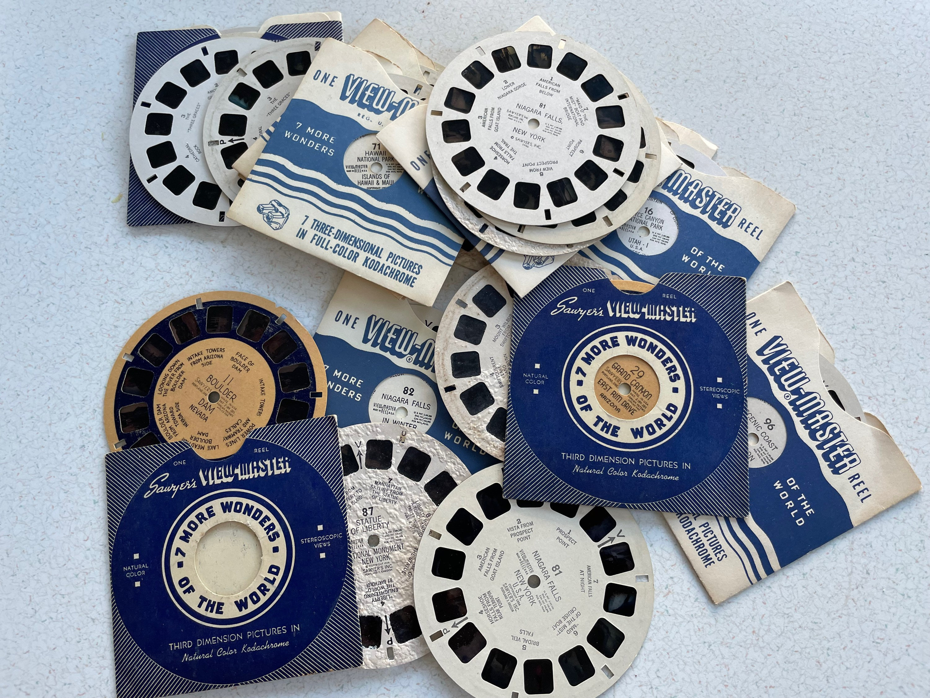 OLD Viewmaster Reels, LOW NUMBER 1-100, Assorted Individual