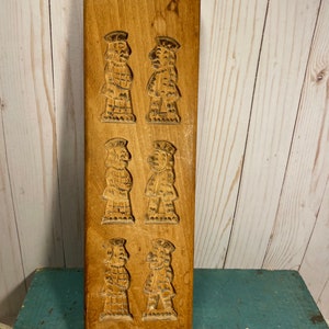 Antique double sided Springerle, 20 inches wooden cookie mold, bakery decor
