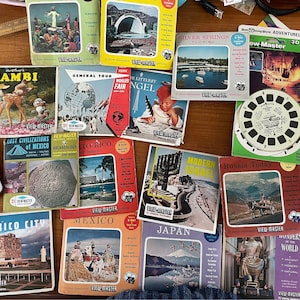 zestawy rolek viewmaster 3, oryginalne opakowanie, cuda świata, narody, seria podróżnicza, mattell, wybór kupujących