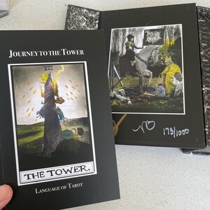 Tarotlek och guide, Resan till tornet, signerad och numrerad, spådom, spådom bild 2