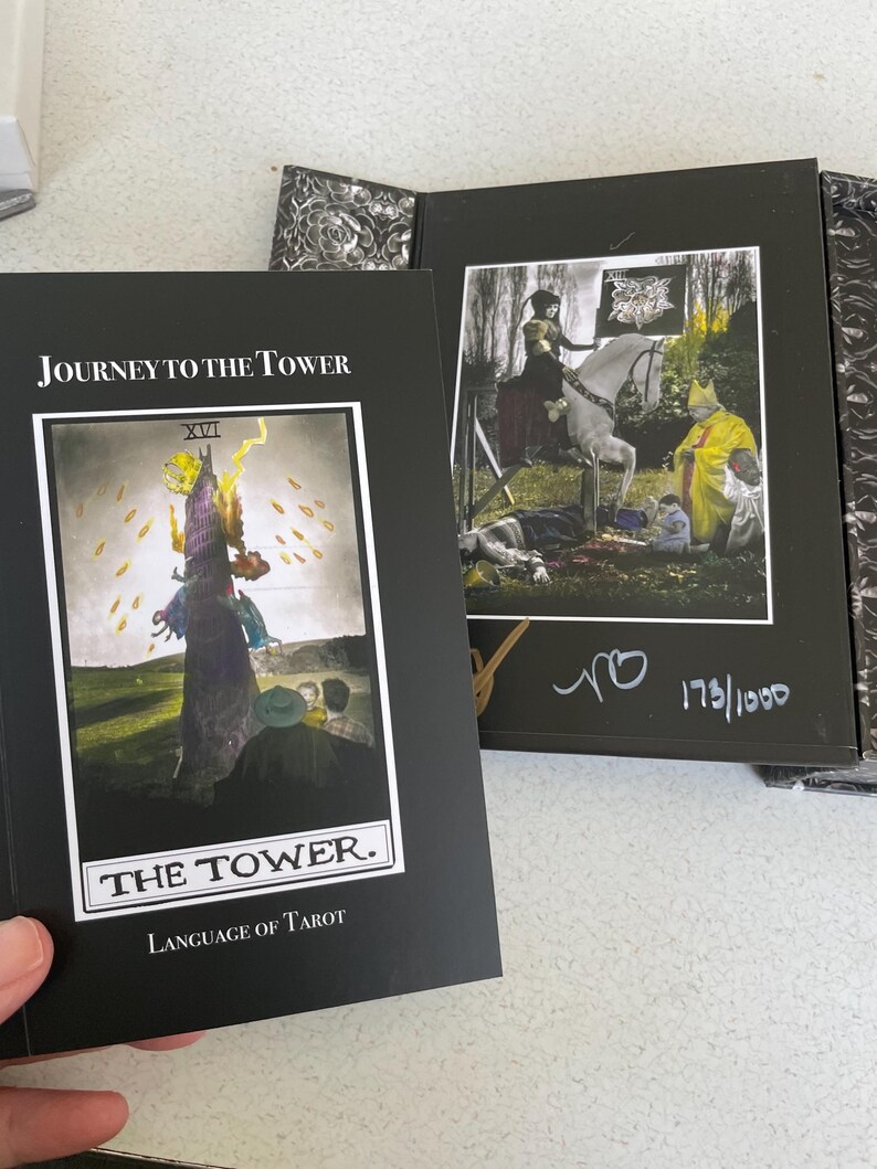 Tarotlek och guide, Resan till tornet, signerad och numrerad, spådom, spådom bild 2
