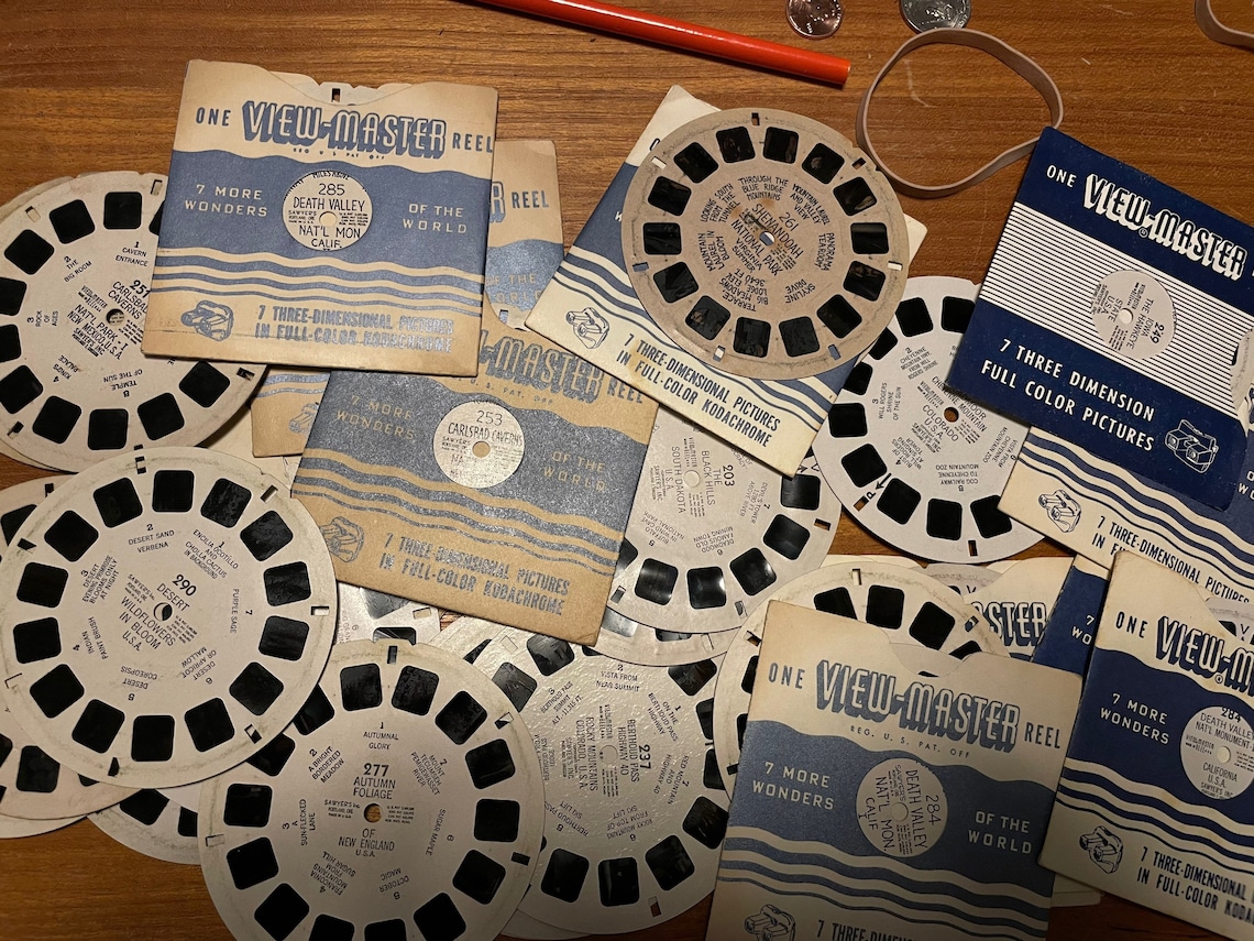 Viewmaster Reels NUMBERS 200300 Assorted Individual Reels Etsy