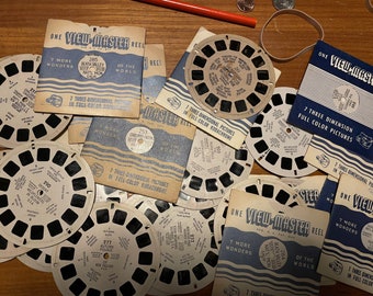 viewmaster reels, NUMBERS 200-400, assorted individual reels, sawyer, buyers choice, view-master, collectibles, NEW LISTING