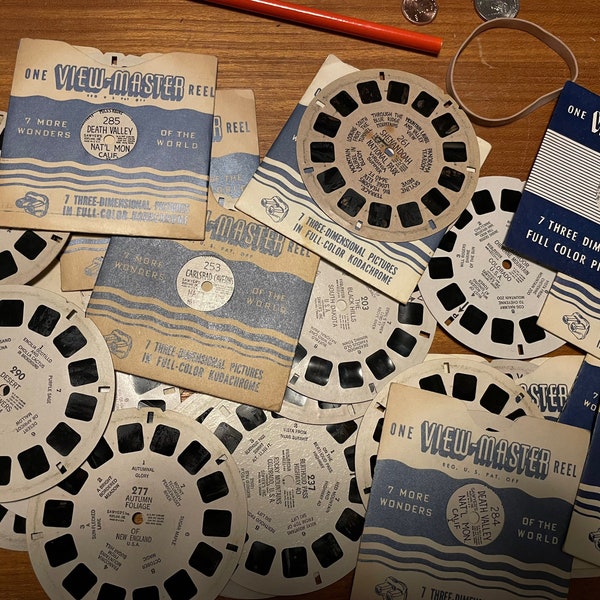 viewmaster reels, NUMBERS 200-300, assorted individual reels, sawyer, buyers choice, view-master, collectibles