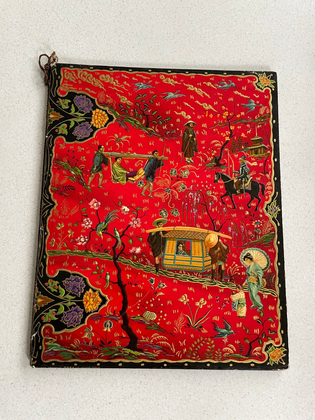 Vintage Italian Scrapbook unused With Oriental Theme Etsy