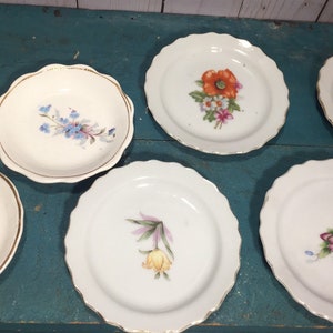 Vintage butter pat, butter plate, tiny plate, small dishes,trinket tray, porcelain, china, gift for her, bureau, desk #1