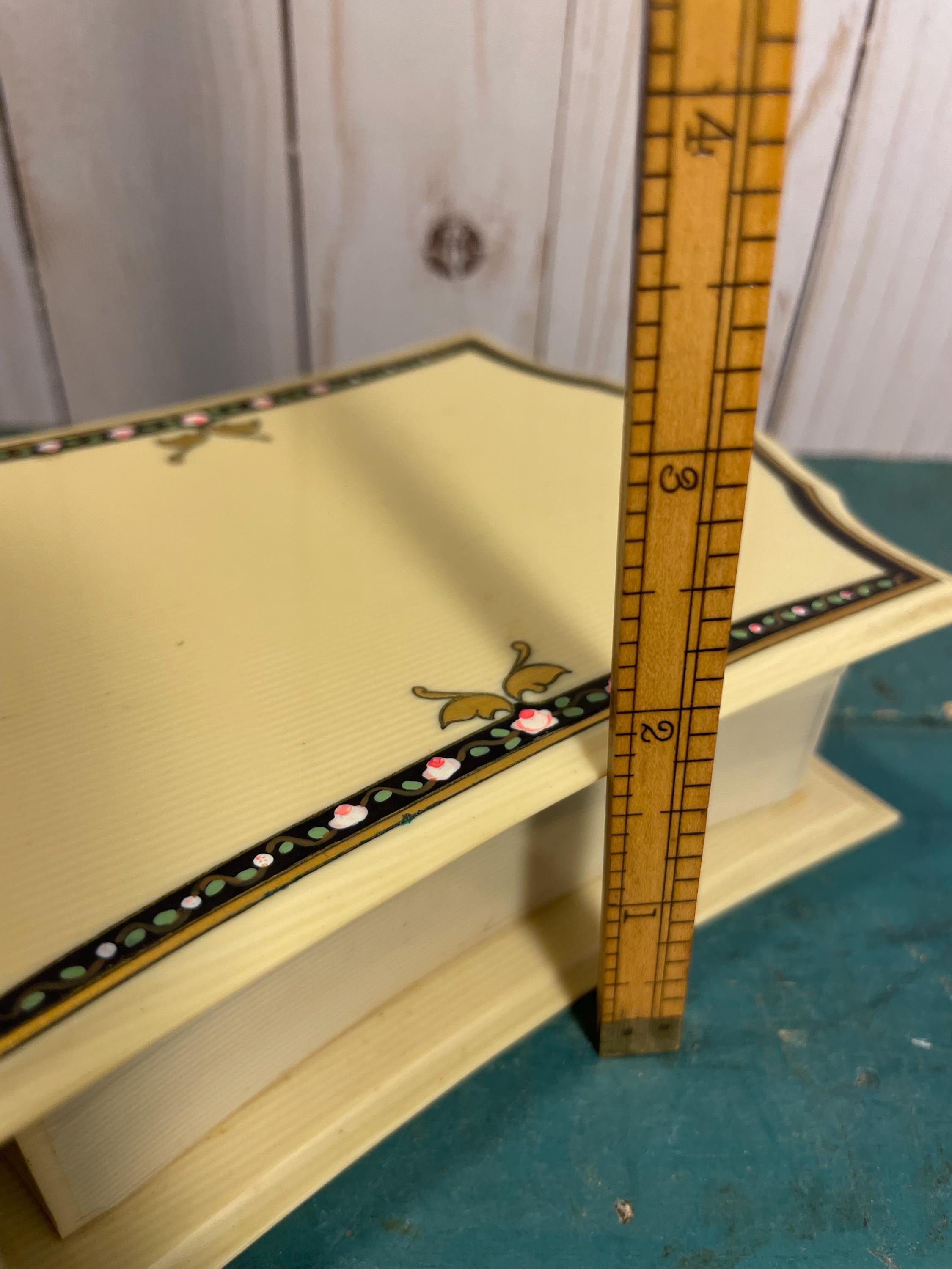Pyralin Box Vintage Dubarry Pyralin Vanity Box, Jewelry Box, French Ivory, Art Deco ...