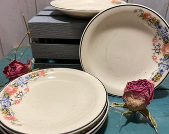 Deco graphic porcelain butter pat, butter plate, small dishes,trinket tray, porcelain, china, gift for her, bureau