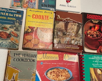 Vintage regional cookbooks, locally recipe books, cookbooks, farmhouse kitchen, retro recipes