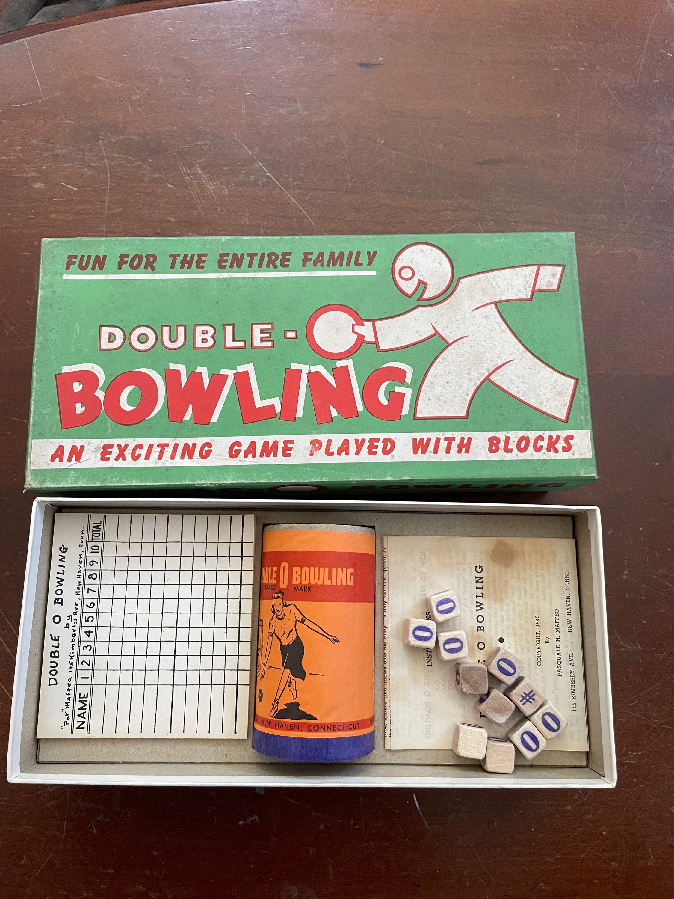Vintage Board Game Carnival Prize Double O Bowling Bowling - Etsy