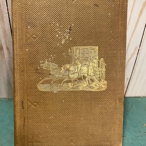 Vicar of Wakefield, Oliver Goldsmith, 1863 edition, cloth bound with gold embossing, Appleton Illustrated Edition, used good