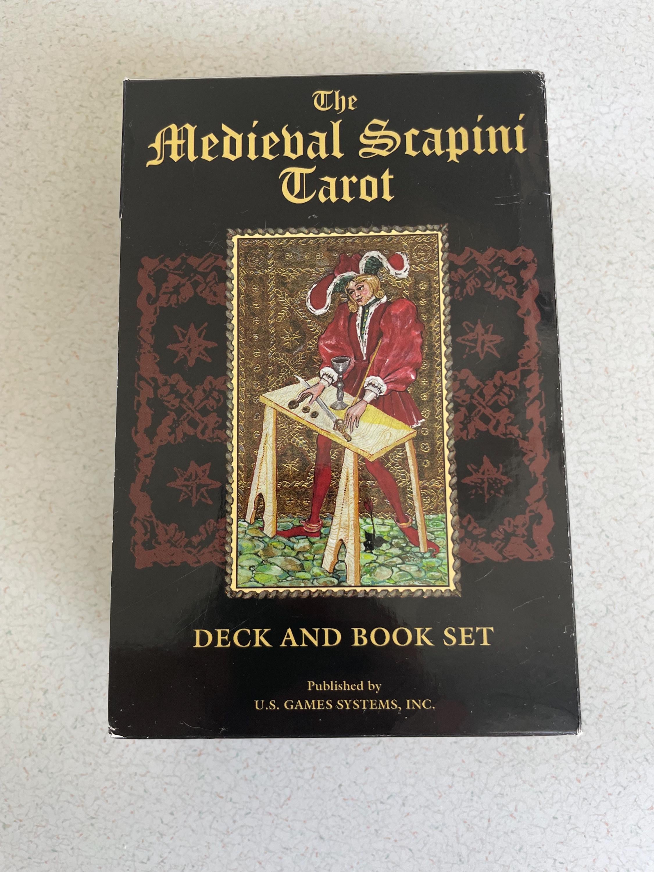 ブックセットは絶版♥The Medieval Scapini Tarot THE MEDIEVAL SCAPINI TAROT CARDS DECK LUIGI SCAPINI US GAMES