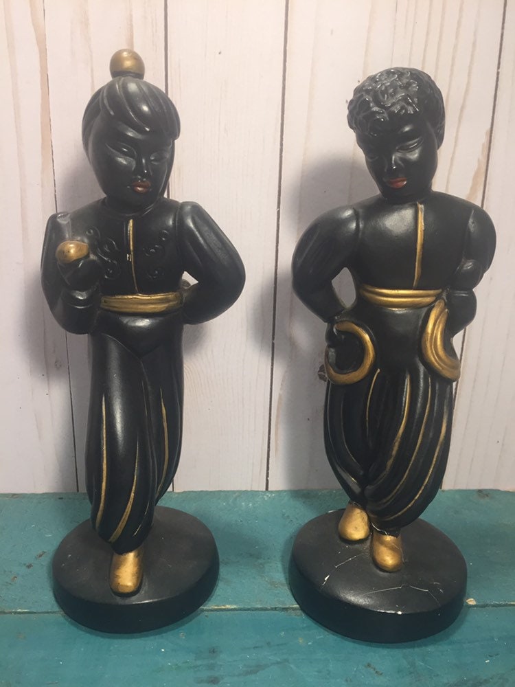 Alexander Backer&co 4eyes ヴィンテージ　アメトイ Vintage ABCO Alexander Backer Chalkware Figurines, Plaster Statues