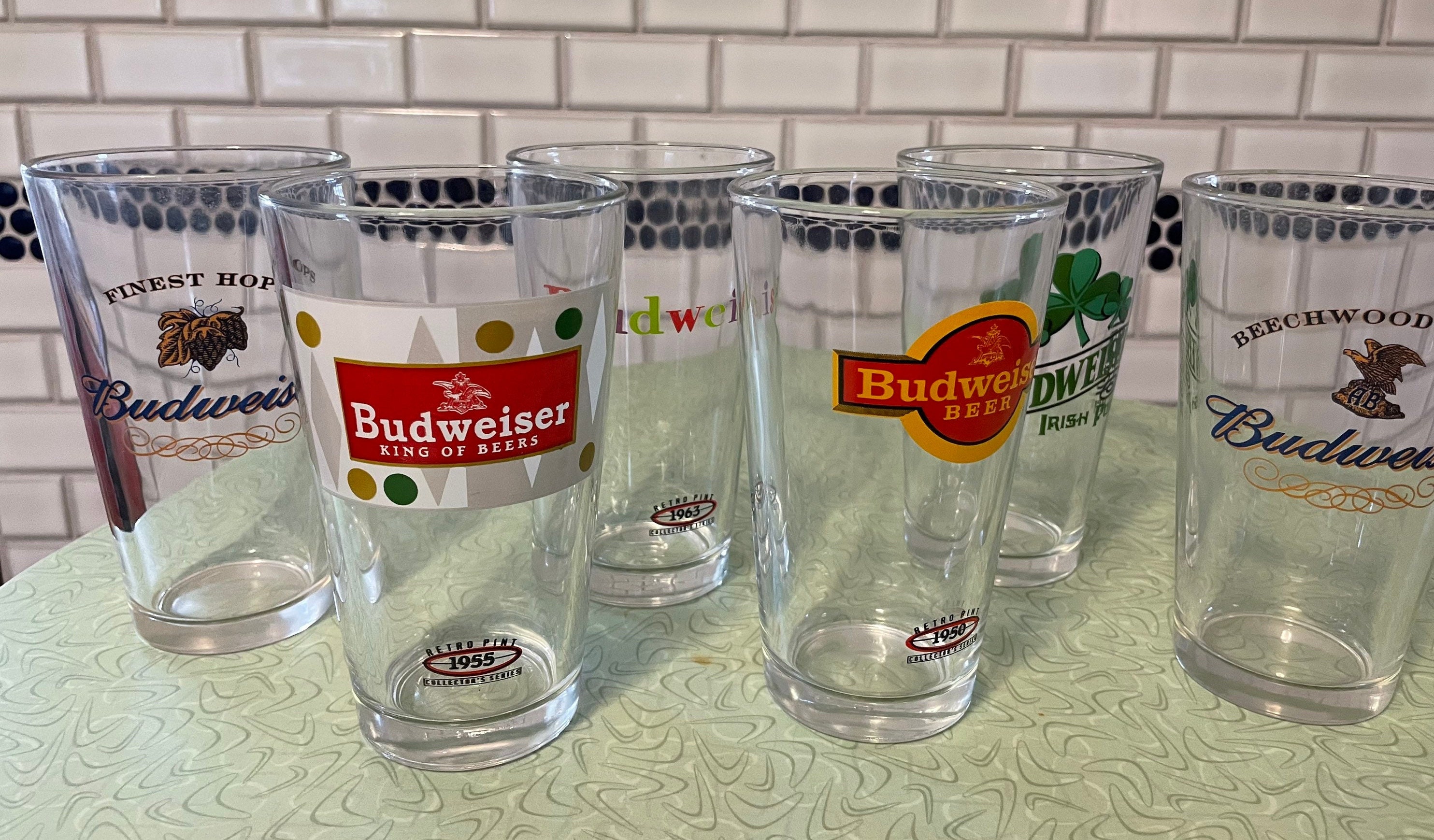 vertalen baden Offer Vintage Budweiser Beer Glass Collectibles Buyers Choice Beer - Etsy