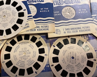 viewmaster nature reels, cactus and wildflowers, sawyers, view-master, buyers choice, collectibles