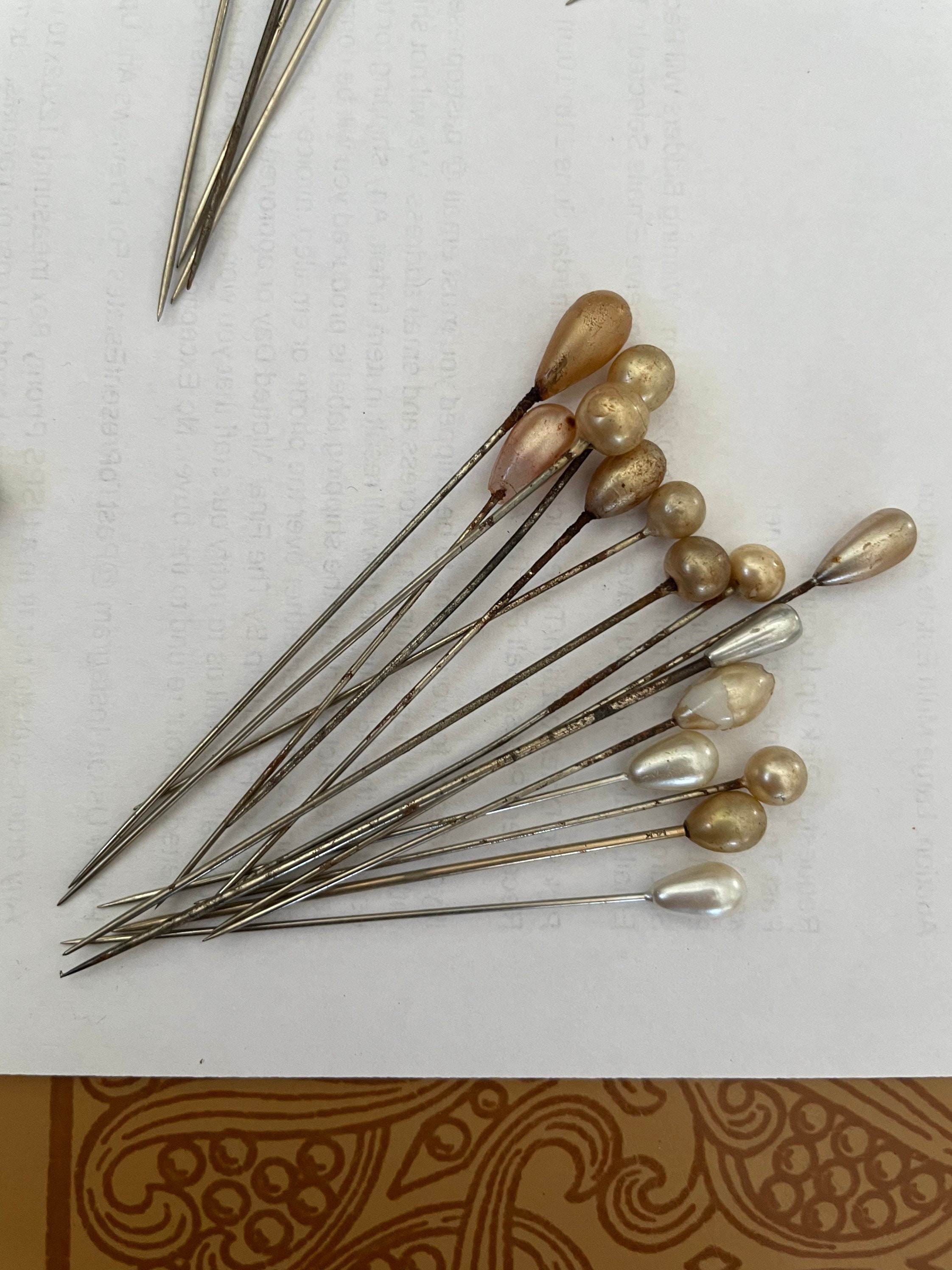 Vintage Hat Pins Stick Pins Victorian Art Deco and Newer Etsy