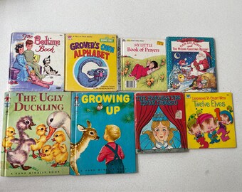 Vintage childrens books, buyers choice - golden book, tip top elf book, whitman, rand mcnally