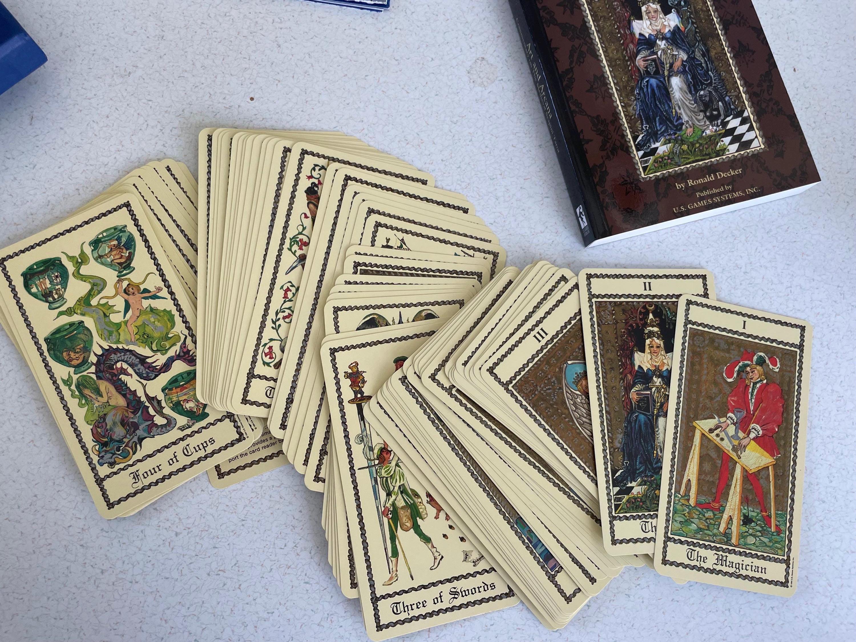 Medieval Scapini Tarot, Deck and Book Set, Ron Decker, Art and 