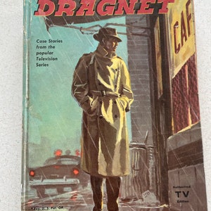 Dragnet Case Stories, popular tv series, vintage book