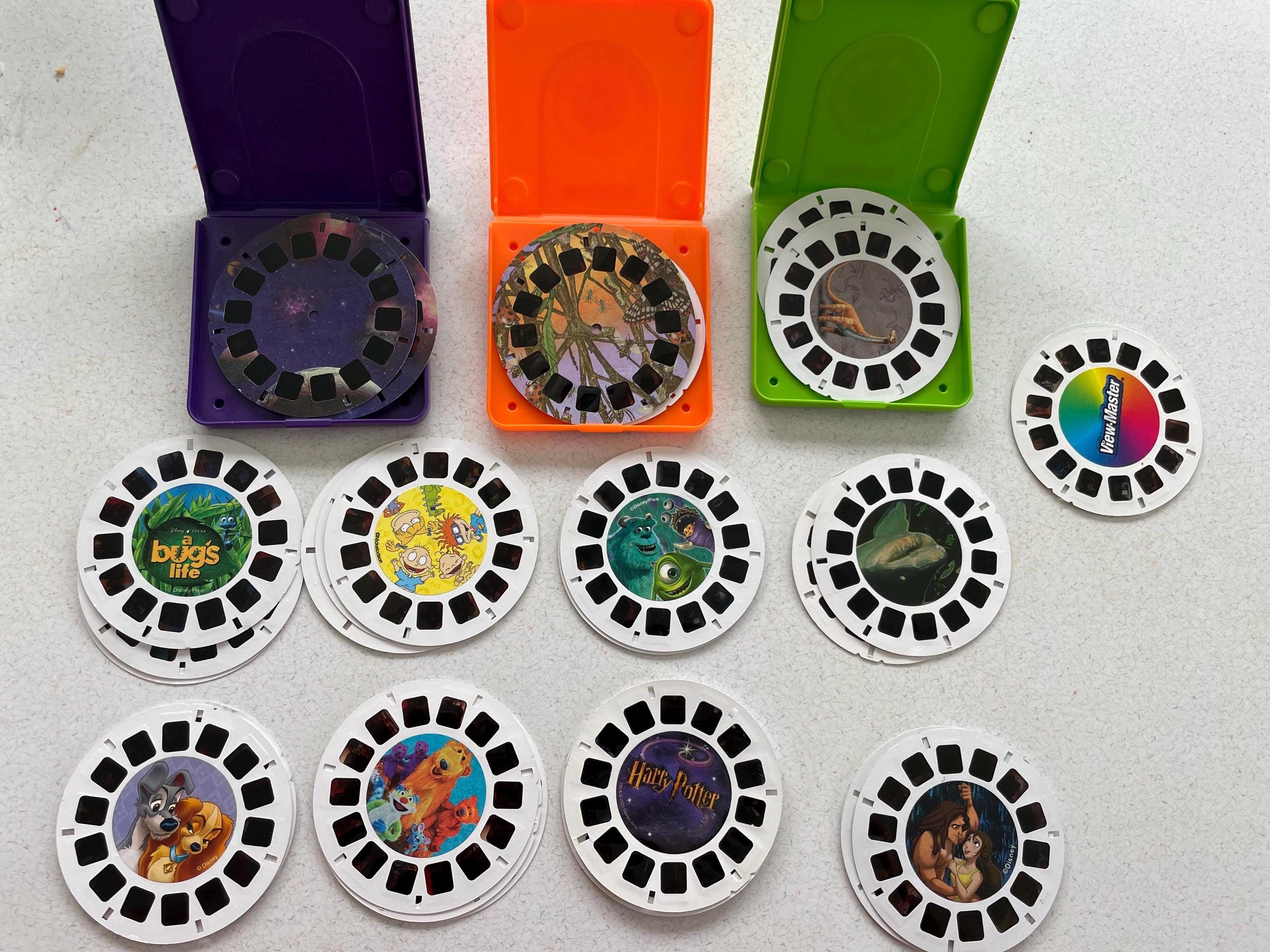 View Master Reels, contemporary and pop culture themes, retro toy fun