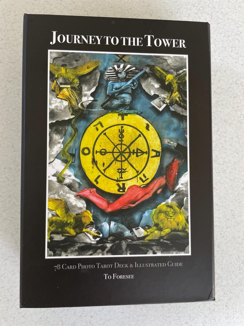 Tarotlek och guide, Resan till tornet, signerad och numrerad, spådom, spådom bild 1