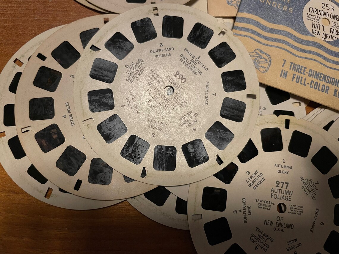 Viewmaster Reels NUMBERS 200300 Assorted Individual Reels Etsy