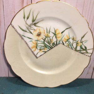 Whimsical signed Limoges plate, Haviland and Company, Trompe L&#39;oeil dish, sewing design, gift for quilter