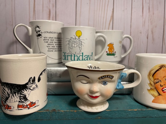 Vintage coffee mugs discount