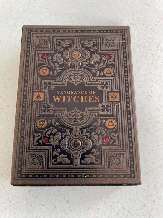 Indie playing cards, Vengeance of Witches, kickstart, standard playing cards, occult aesthetic, collectible, 56 cards, PLUS original booklet