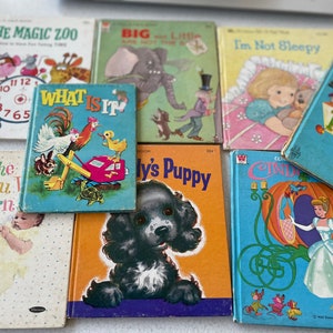 VIntage Little children&#39;s books, whitman, golden, tell-a-tale, buyers choice, children&#39;s books, lot 5, nursery decor