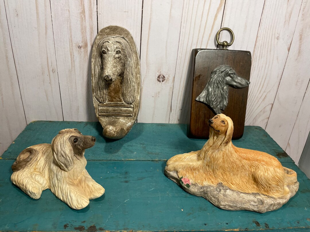 Afghan Dog Memorabilia, Collection of Afghan Dogs Figurines, Buyers