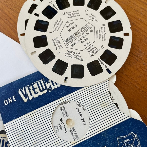 viewmaster reels, B reels, bubble pack reels, reels that start with B, sawyers, view-master, buyers choice, collectibles