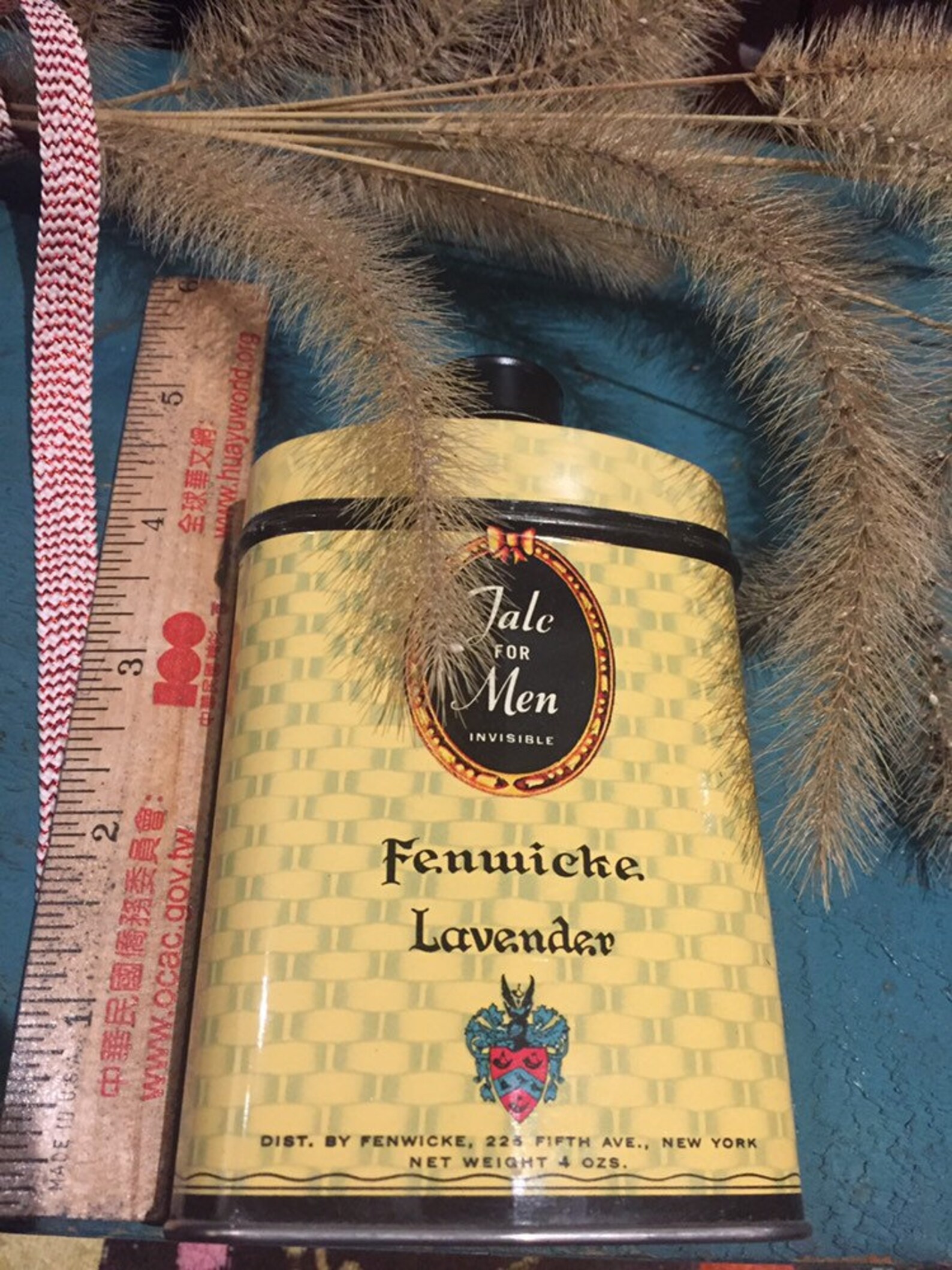 Vintage decorativo Talc Tin nuevo stock antiguo publicidad | Etsy