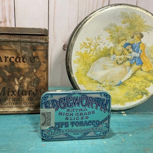 Vintage tobacco tins, tobacciana, advertising ephemera, man cave, desk accessories, buyers choice