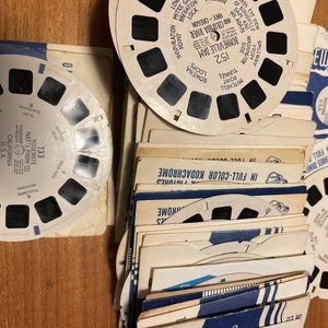 viewmaster reels, LOW NUMBER 135-200, assorted individual reels, buyers choice, view-master, collectibles,sawyer