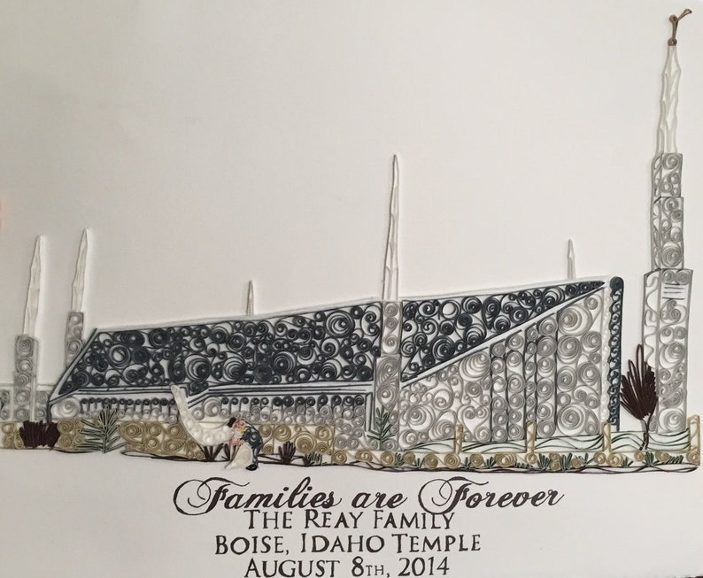 Custom Framed LDS Temple - Etsy