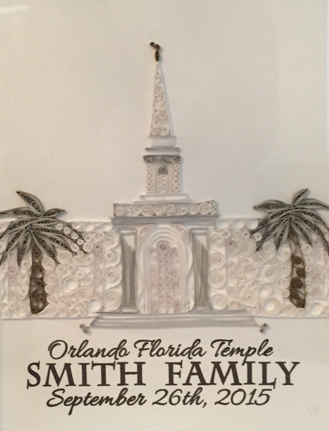Custom Framed LDS Temple - Etsy