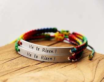 Custom Graduation Gift - Surfer Bracelet Set for Men and Women - Handmade Boho Summer Festival Jewelry - Mens Womens Waterproof Bracelet