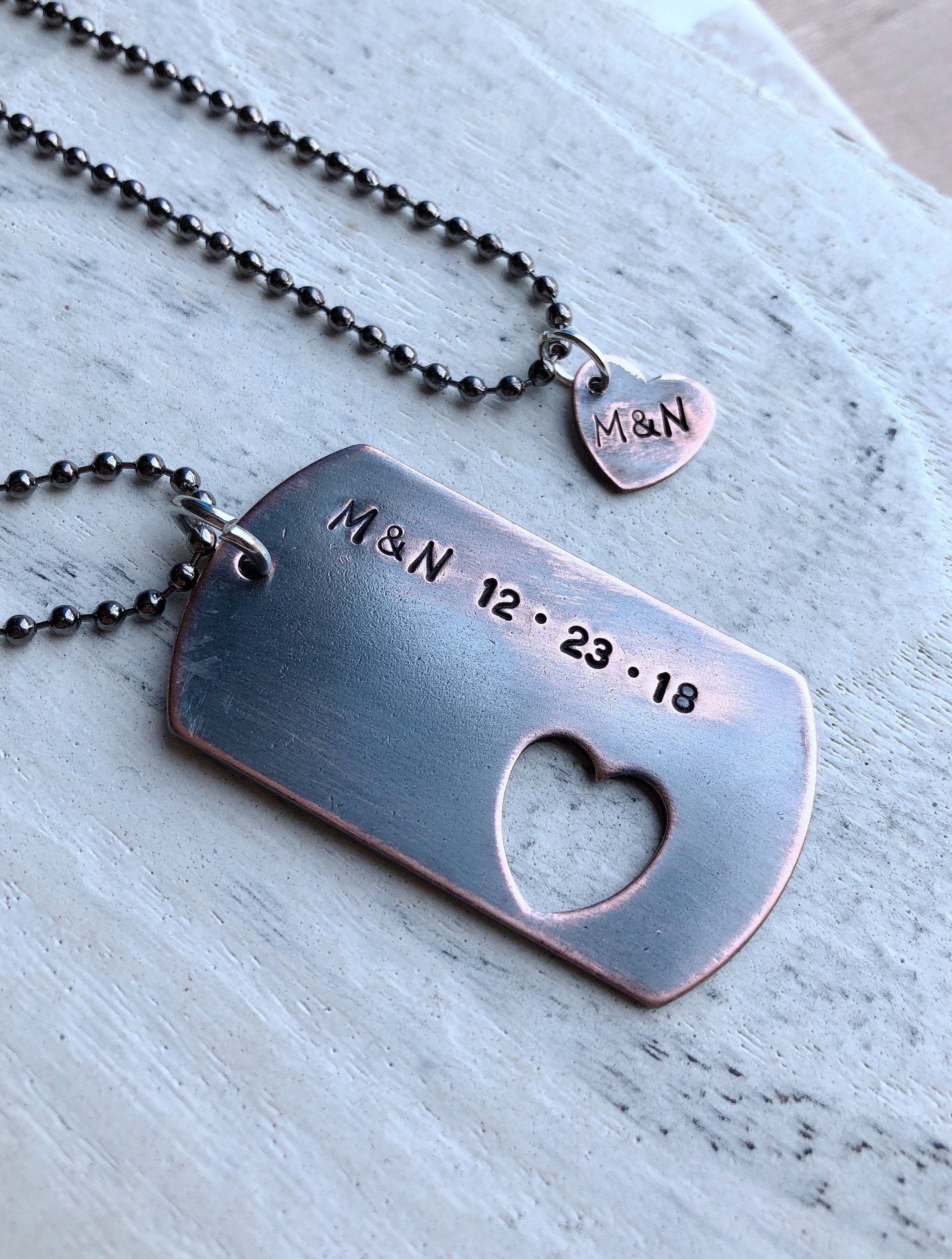 Relationship necklaces with names deals