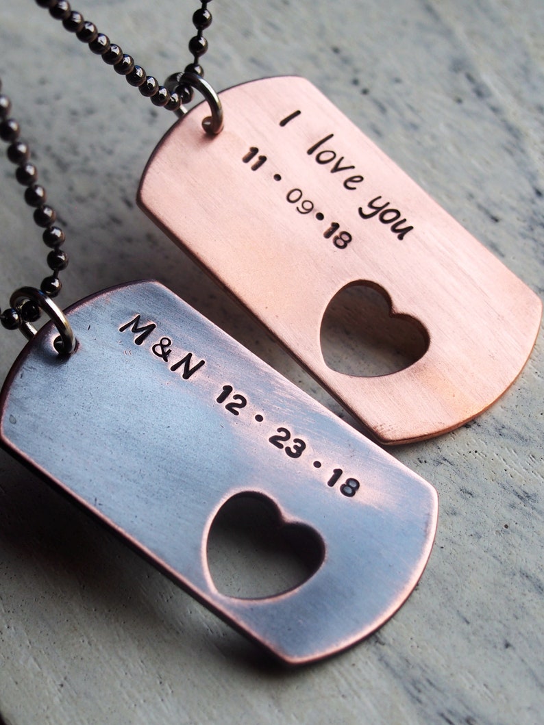 Custom Dog Tag Necklace for Boyfriend Custom Necklace Etsy