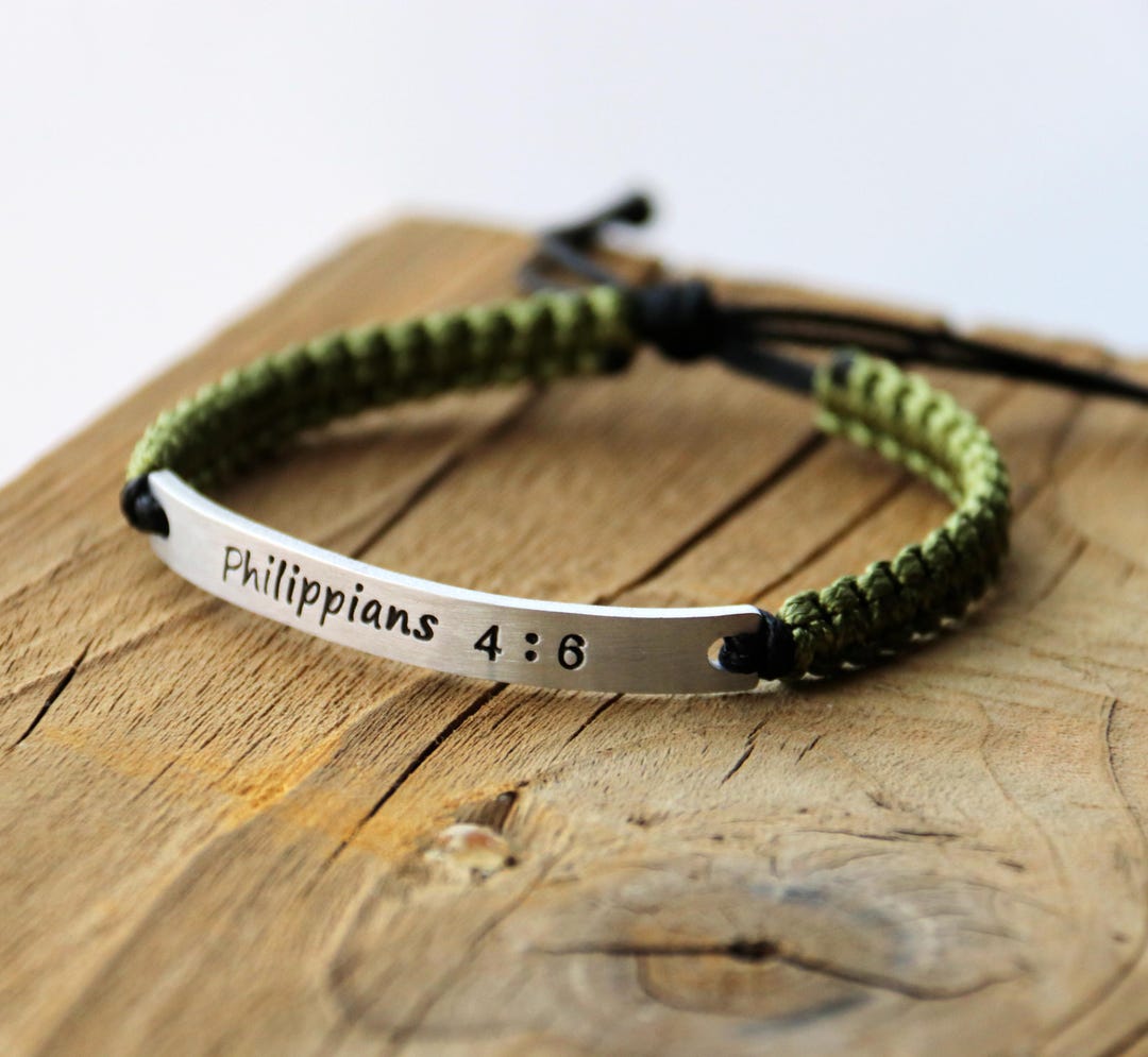 Bible Verse Bracelet • Bible Quote Bracelet • Personalized Baptism ...