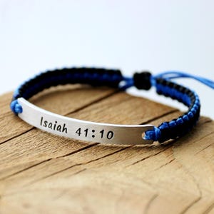 Personalized Baptism Bracelet • Bible Bracelet • Gift for Her • Gift for Him • Bible Lazarus • Bible Quote Bracelet • Bible Verse Bracelet