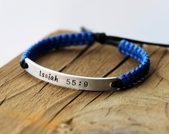 Personligt doparmband • Bibelversarmband • Bibelarmband • Bibelcitatarmband • Gåva till henne • Gåva till honom • Bibelns Lasarus