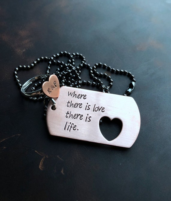 Personalized Boyfriend Necklace Couples Matching Jewelry Couples