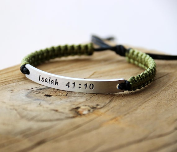 Bible Quote Bracelet • Bible Verse Bracelet • Personalized Baptism Bracelet • Bible Bracelet • Gift for Her • Gift for Him • Bible Lazarus