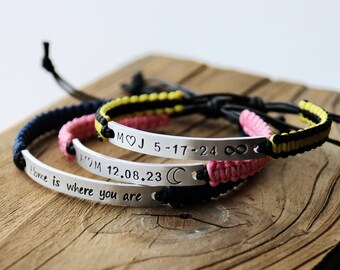 Surfer Bracelet for Men and Women, Boho Summer Festival Jewelry, Waterproof Bracelet, Personalized Birthday Gift, Custom Anniversary Gift