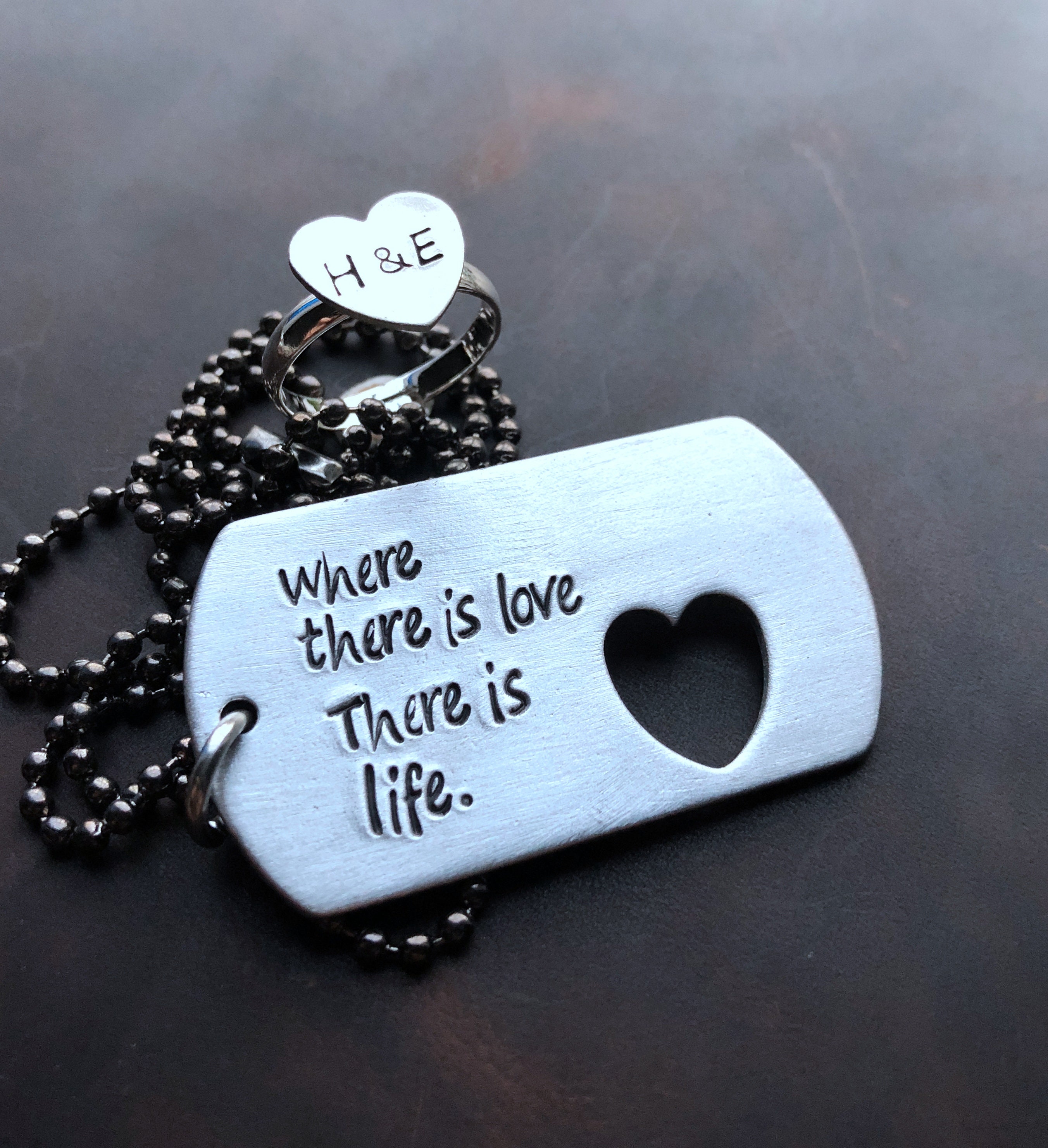 Personalized Matching Couples Gift Set, Boyfriend Necklace, Couples Gift Christmas, Couples