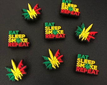 Jamaican Shoe Charms, Rasta shoe charms, West Indian shoe charms, Jamaican Flag