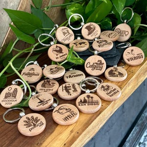 Eternal Happiness JW Wood Keychain - 2026 Regional & International Convention Designs